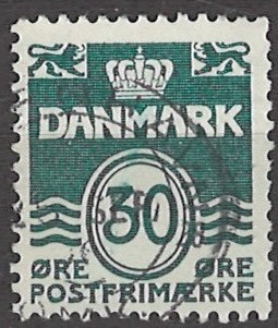 30 øre dk-0459 stemplet