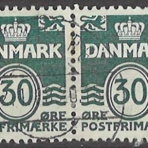 2-blok 30 øre dk-0459 stemplet