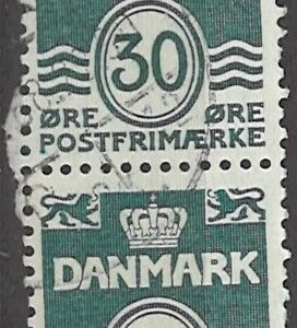 2-blok 30 øre dk-0459 stemplet