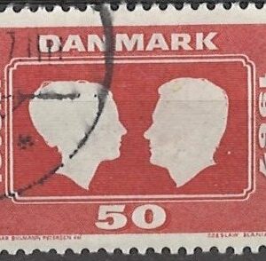 50 øre dk-0458 stemplet