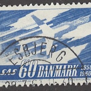 60 øre dk-0391 stemplet