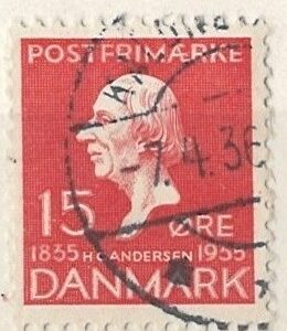 15 øre dk-0226 stemplet