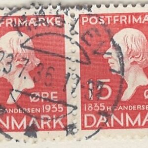 2-blok 15 øre dk-0226 stemplet