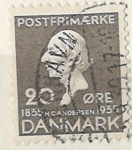 20 øre dk-0227 stemplet