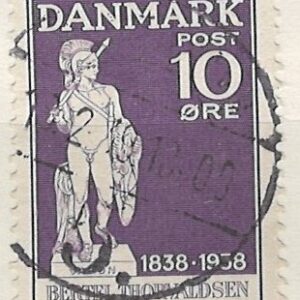 10 øre dk-0250 stemplet