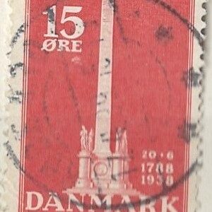15 øre dk-0244 stemplet