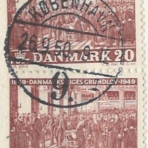 2-blok 20 øre dk-0315 stemplet