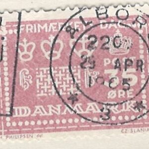 35 øre dk-0427 stemplet