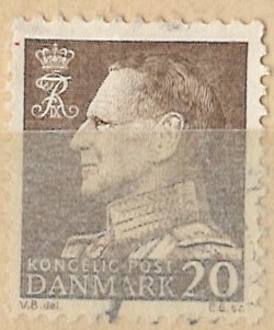 20 øre dk-0393 stemplet