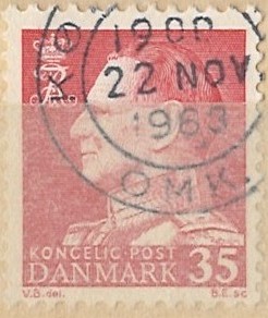 35 øre dk-0415 stemplet
