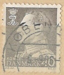 40 øre dk-0396 stemplet