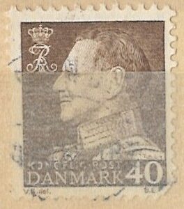 40 øre dk-0431 stemplet
