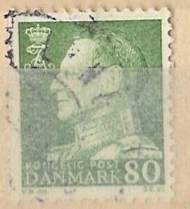 80 øre dk-0462 stemplet
