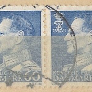 60 øre dk-0398 stemplet