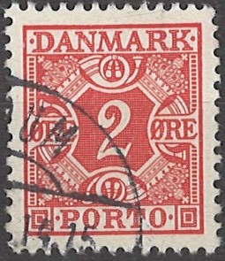 2 øre dk-pm26 stemplet
