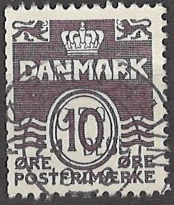 10 øre dk-0248 stemplet