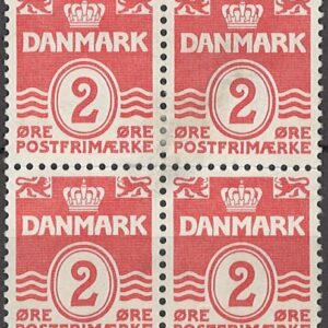 4-blok 2 øre dk-0197 stemplet