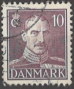 10 øre dk-0274 stemplet