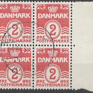4-blok 2 øre dk-0197 stemplet