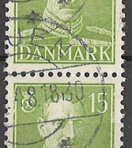 2-blok 15 øre dk-0275 stemplet