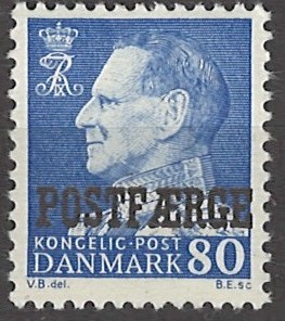 80 øre dk-0433 stemplet