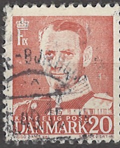 20 øre dk-0307 type I stemplet