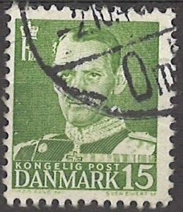 15 øre dk-0306 Type II stemplet