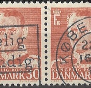 30 øre dk-0337 Type III stemplet