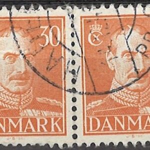2-blok 30 øre dk-0278 stemplet