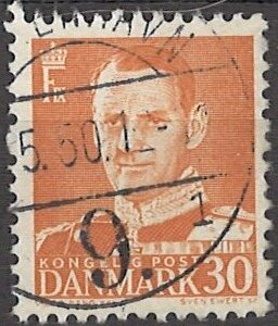 30 øre dk-0309 stemplet