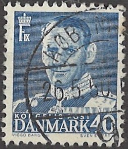 40 øre dk-0310 stemplet