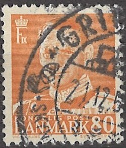 80 øre dk-0341 stemplet