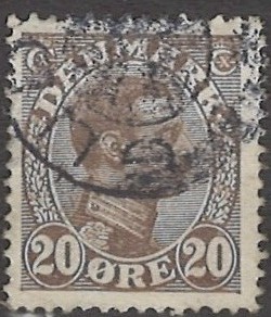 20 øre dk-0125 stemplet