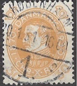 30 øre dk-0193 stemplet