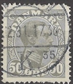 50 øre dk-0129 stemplet