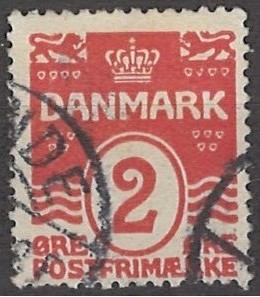 2 øre dk-0078 stemplet