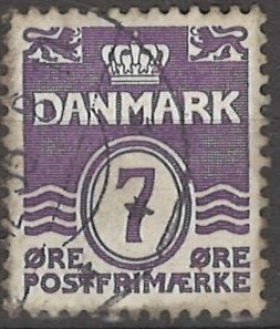 7 øre dk-0200 stemplet