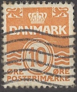 10 øre dk-0202 stemplet