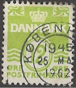 12 øre dk-0335 stemplet