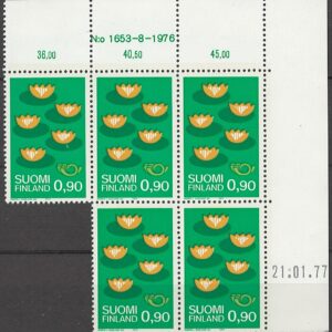 5-blok 0,90 mk fi811 N:o 1653-8-1976