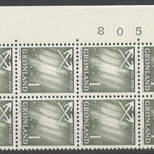8-blok 1 øre gl47 80524