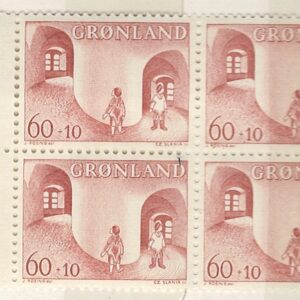 4-blok 60+10 øre gl70