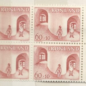 4-blok 60+10 øre gl70