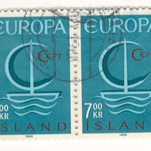 2-blok 7,00 kr CEPT is405 stemplet