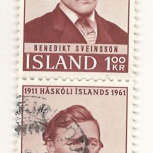 2-blok 1,00 kr is357 stemplet