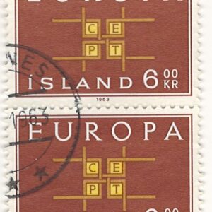 2-blok 6,00 kr CEPT is374 stemplet