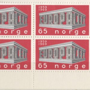 4-blok 65 øre CEPT no596
