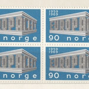4-blok 90 øre CEPT no597