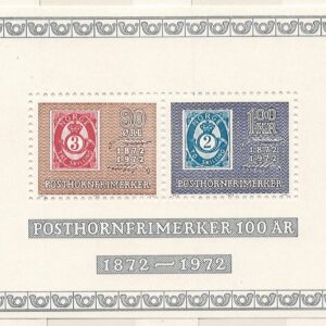 Posthornsfrimærker 100 år kort