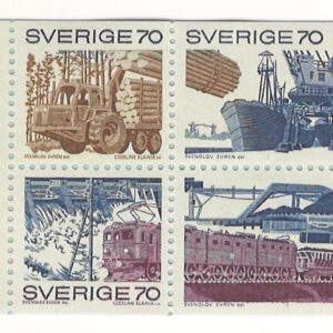 28091970 70 øre hæfte 6 motiver Swedish Commerce and Industry